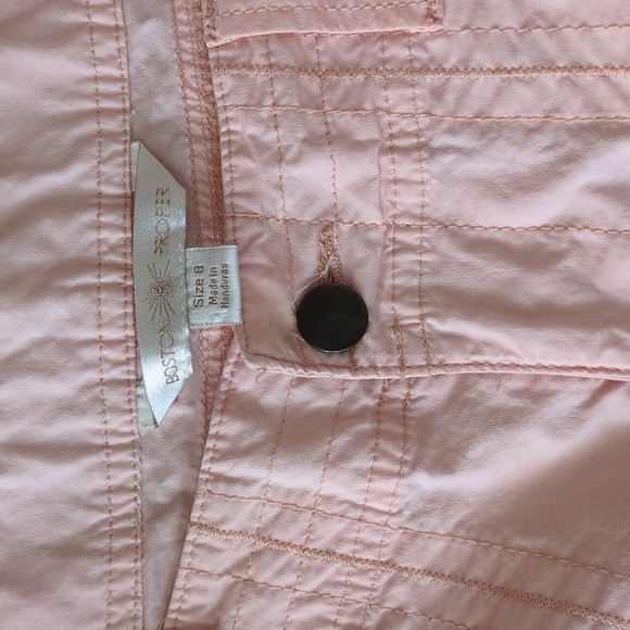 Boston Proper Pink Cargo Pants Roll Tabs Convertible 8 hem 30 Inseam - Picture 2 of 12